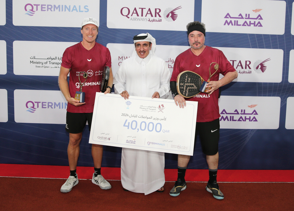 Qatar Airways wins Minister of Transport 3rd Padel Cup
